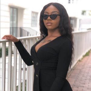 Black cat eye sunglasses